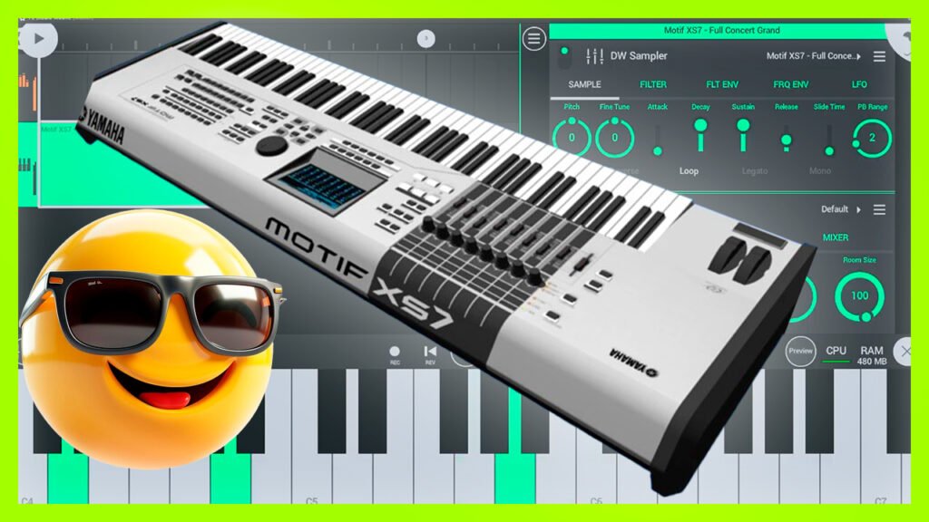 Motif XS7 - Full Concert Grand DWP FL Studio Mobile