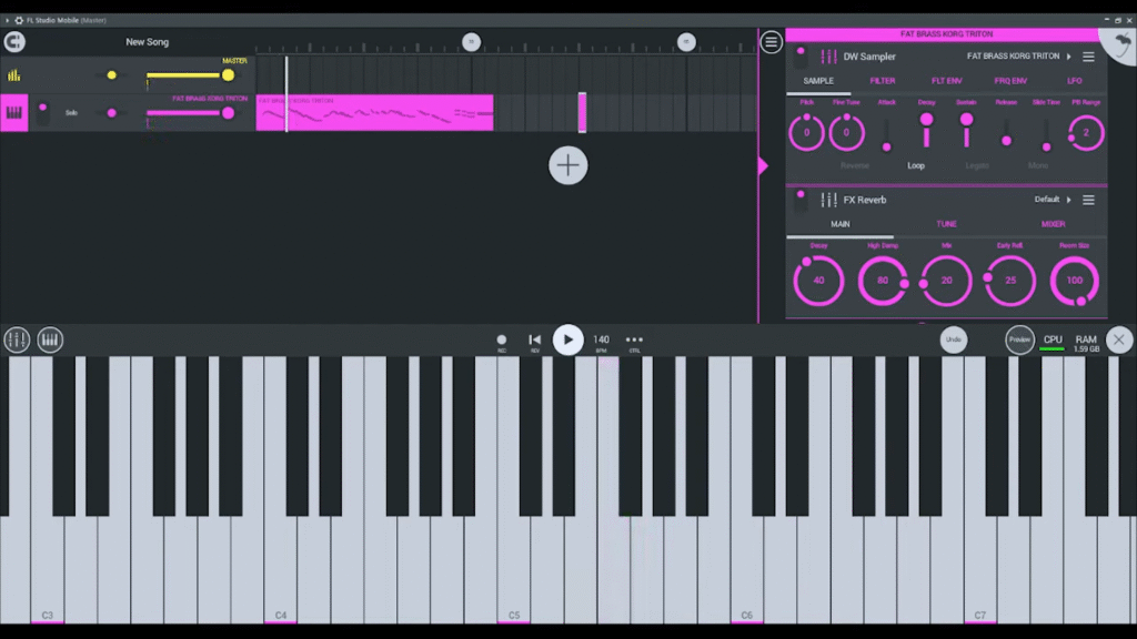 Brass DWP FL Studio Mobile
